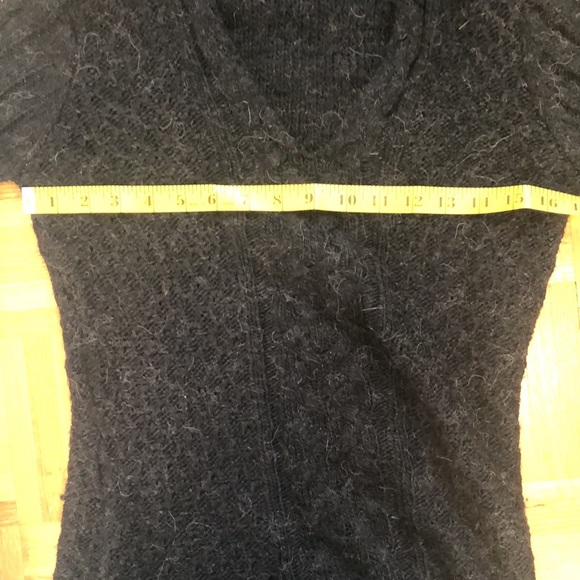 BCBGMAXAZRIA hooded charcoal grey sweater. Size s - Picture 3 of 6